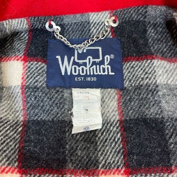 Woolrich Vintage Varsity Wool Bomber Coat - Picture 4 of 4